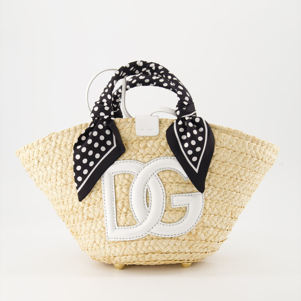 Borse tote Sac Kendra en paille Dolce & Gabbana Beige Femme