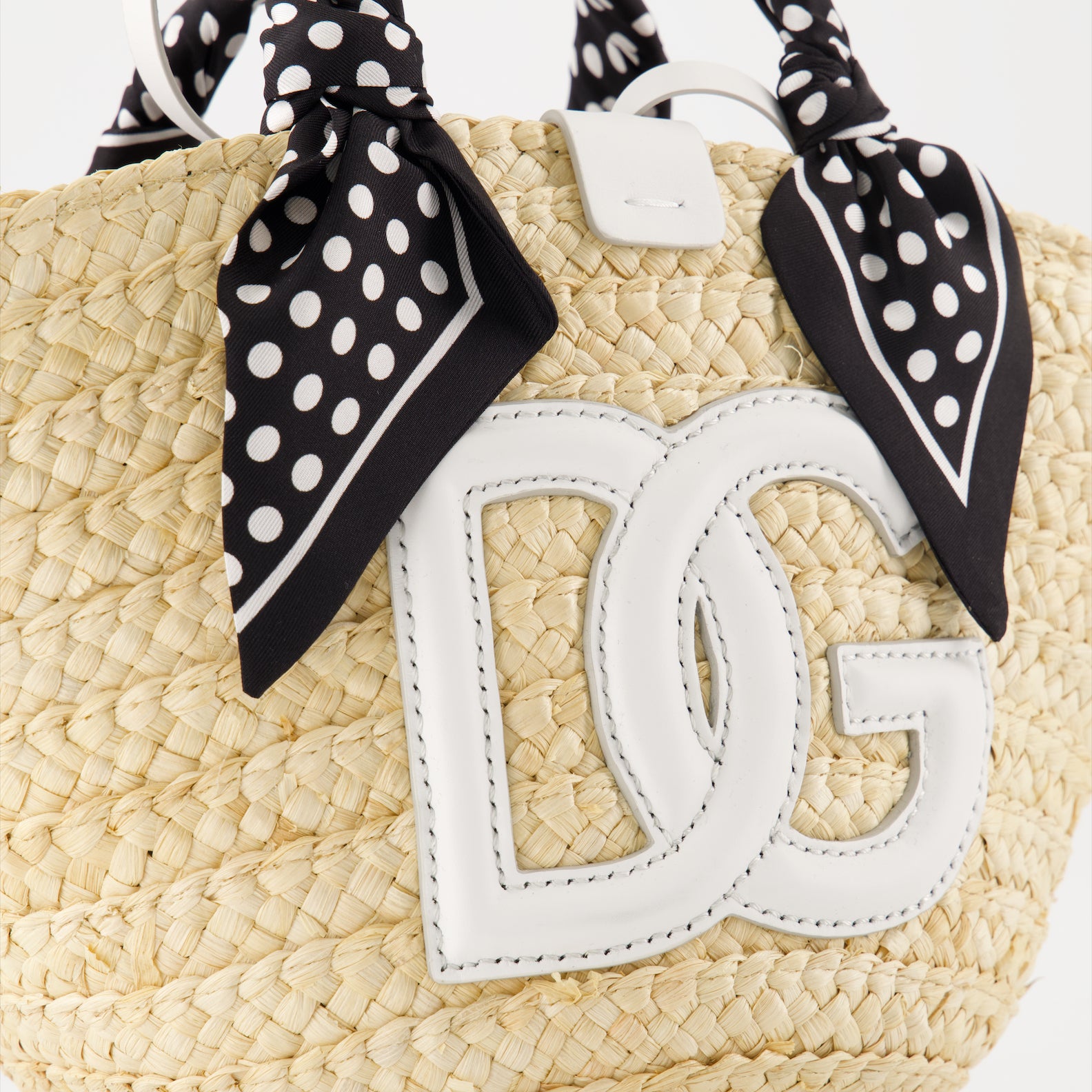 Borse tote Sac Kendra en paille Dolce & Gabbana Beige Femme