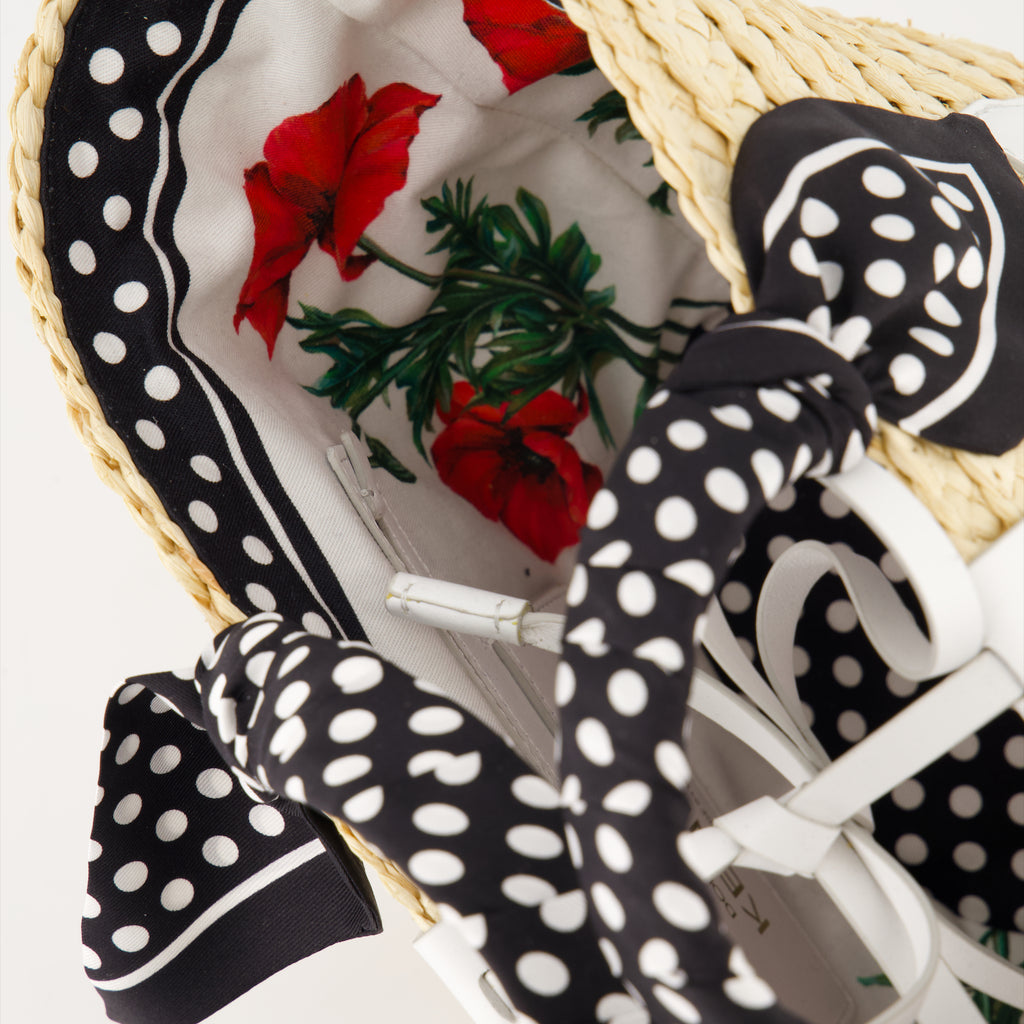 Borse tote Sac Kendra en paille Dolce & Gabbana Beige Femme