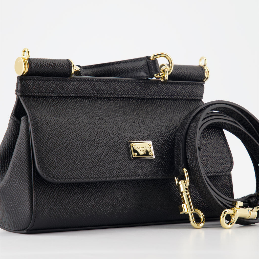 Handtaschen und schultertaschen Petit sac Sicily Dolce & Gabbana Schwarz Femme