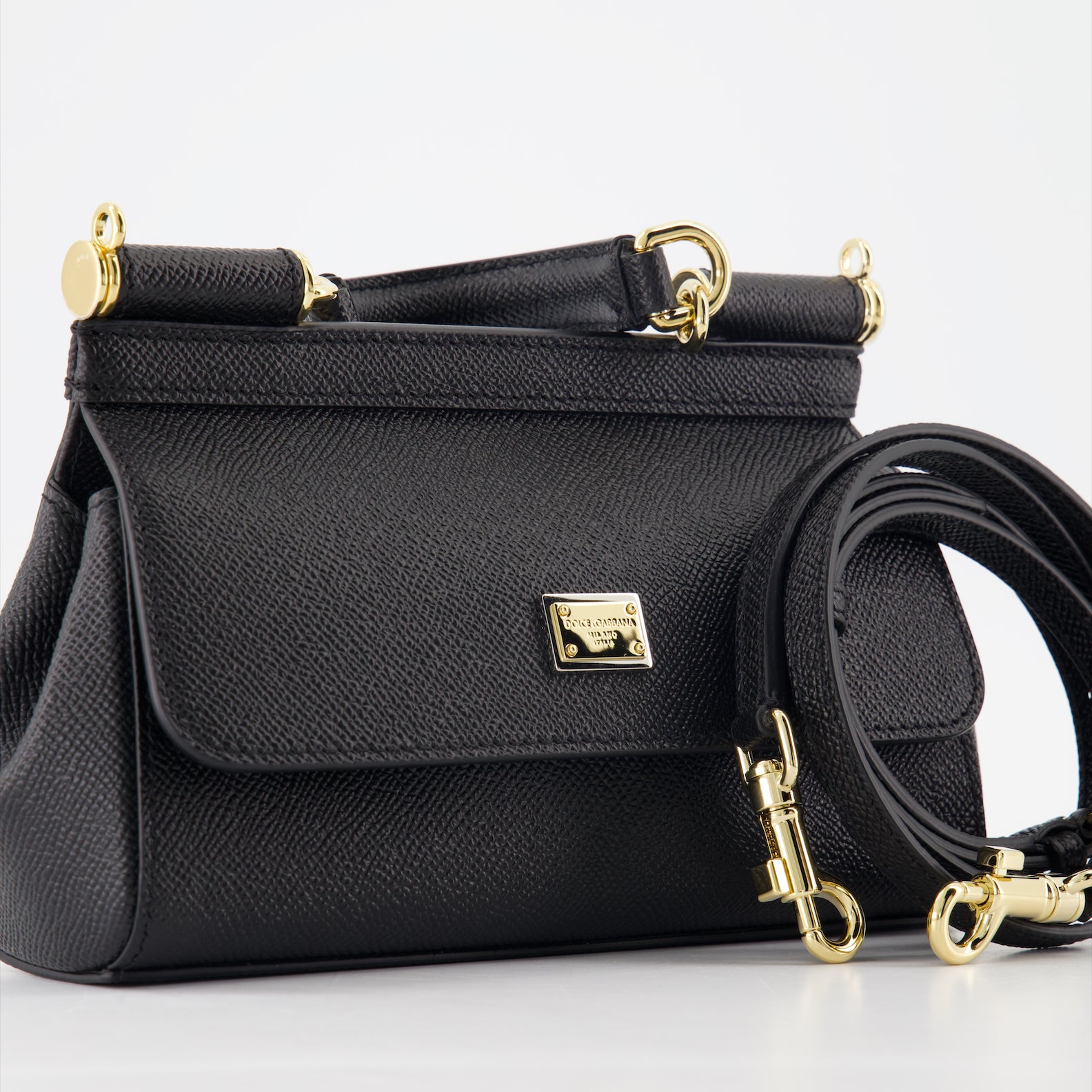 Handtaschen und schultertaschen Petit sac Sicily Dolce & Gabbana Schwarz Femme