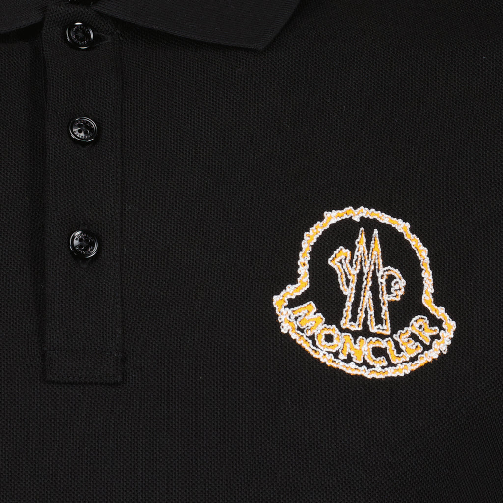 Polo shirts Logo Polo Moncler Black Man