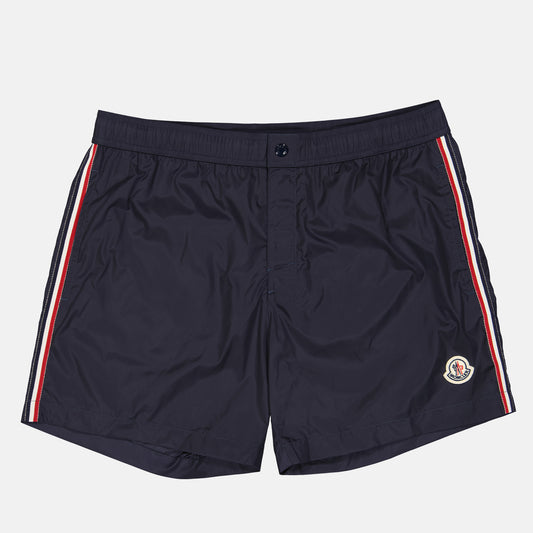 Swim shorts with tricolor trim