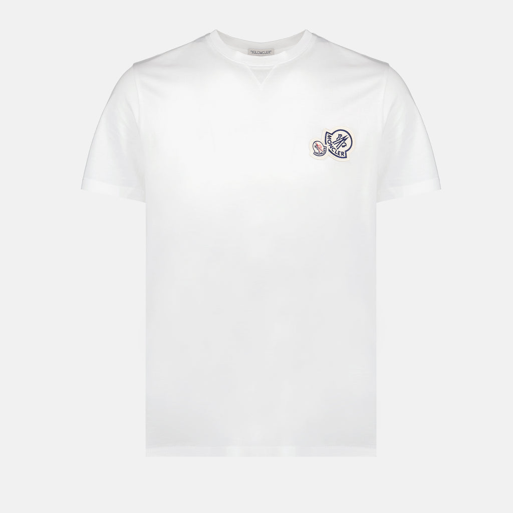 Tシャツ ロゴTシャツ Moncler 白 男