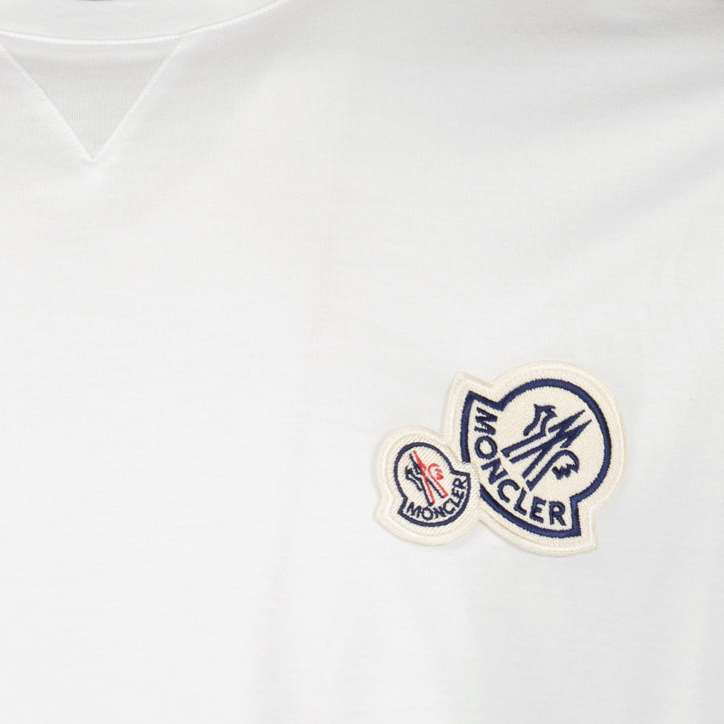 Tシャツ ロゴTシャツ Moncler 白 男
