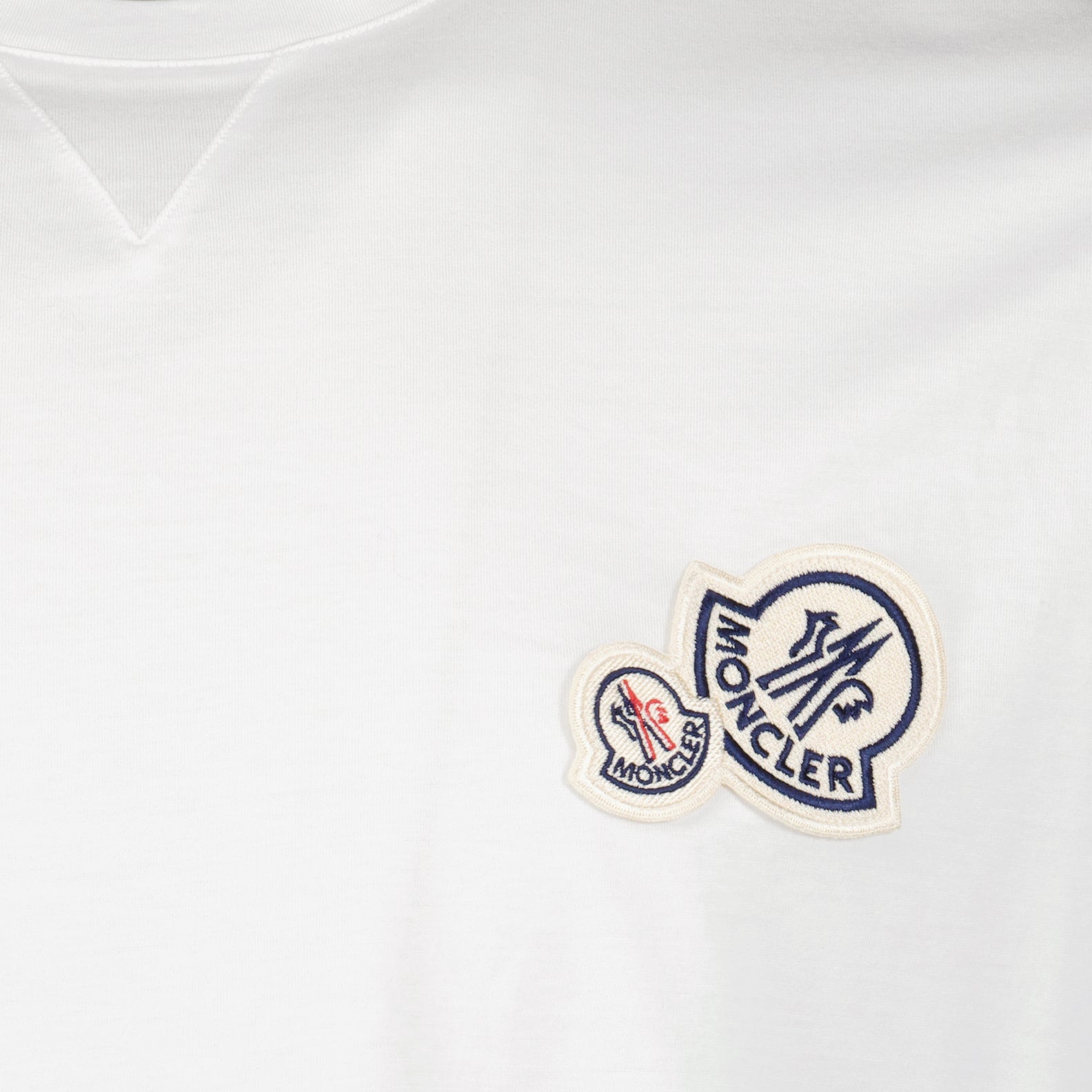 Tシャツ ロゴTシャツ Moncler 白 男