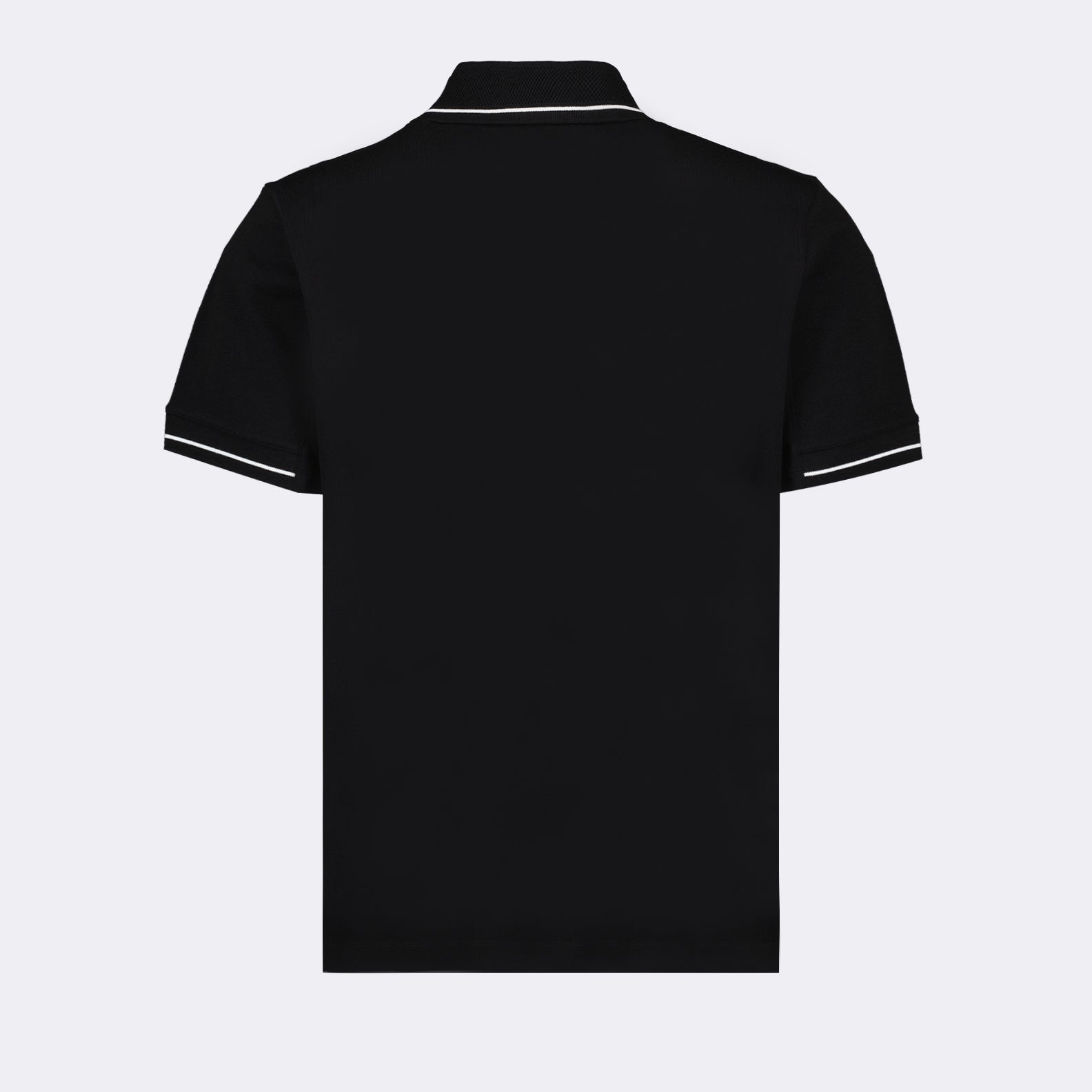 Polos Polo à logo et liseré Moncler Noir Homme