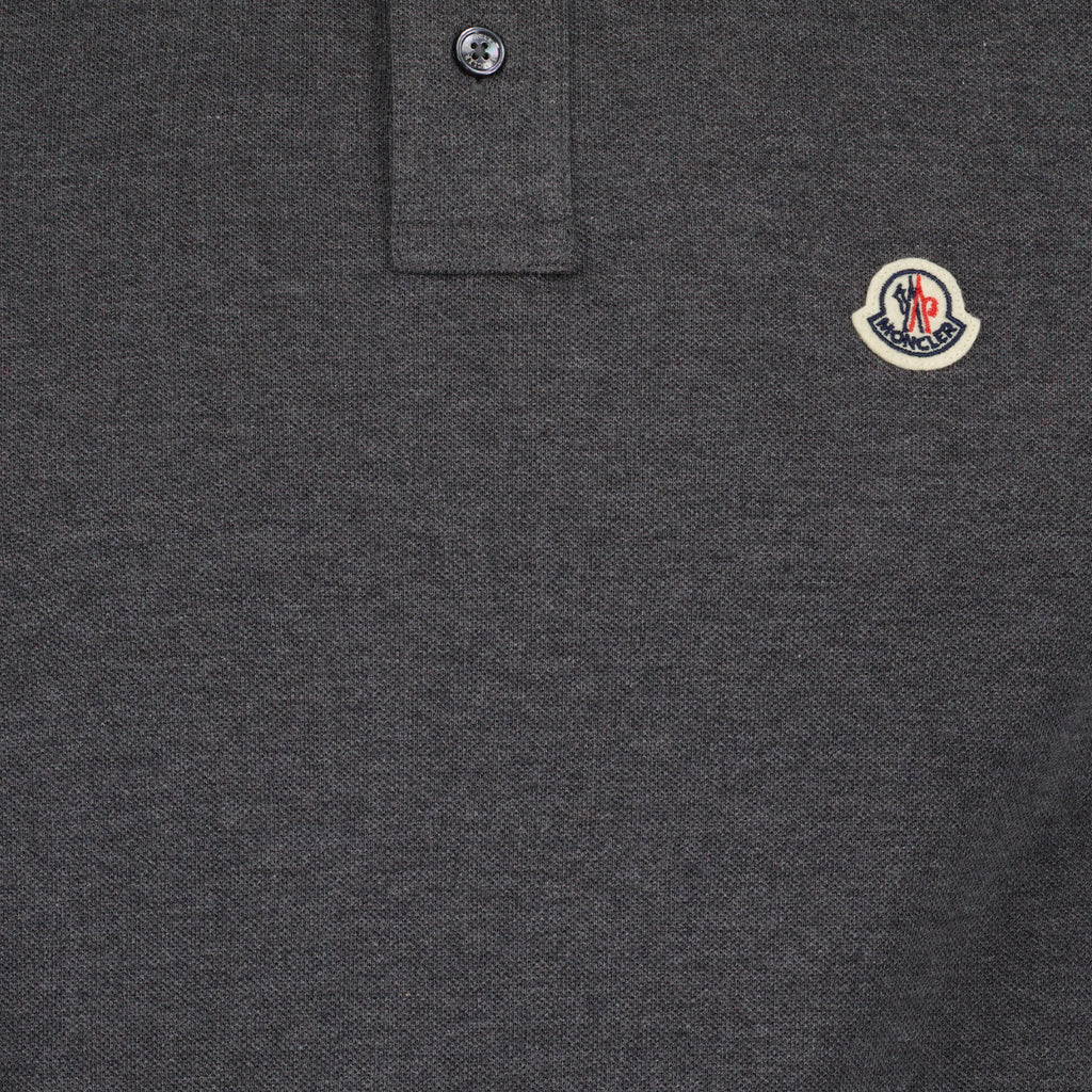 Poloshirts Poloshirt mit Kanten Moncler Grau Homme
