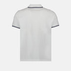 Polo Polo con Piping Moncler Bianco Homme
