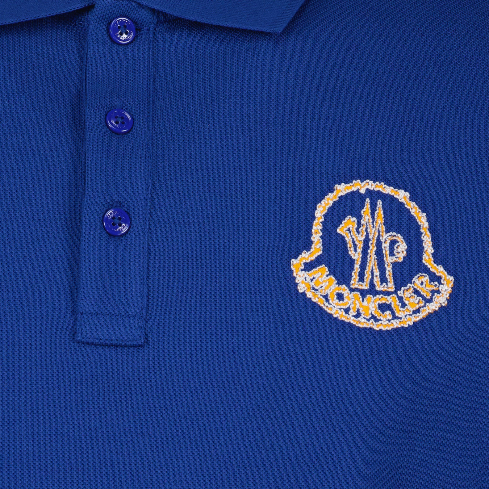 Polo shirts Logo Polo Moncler Dark blue Man