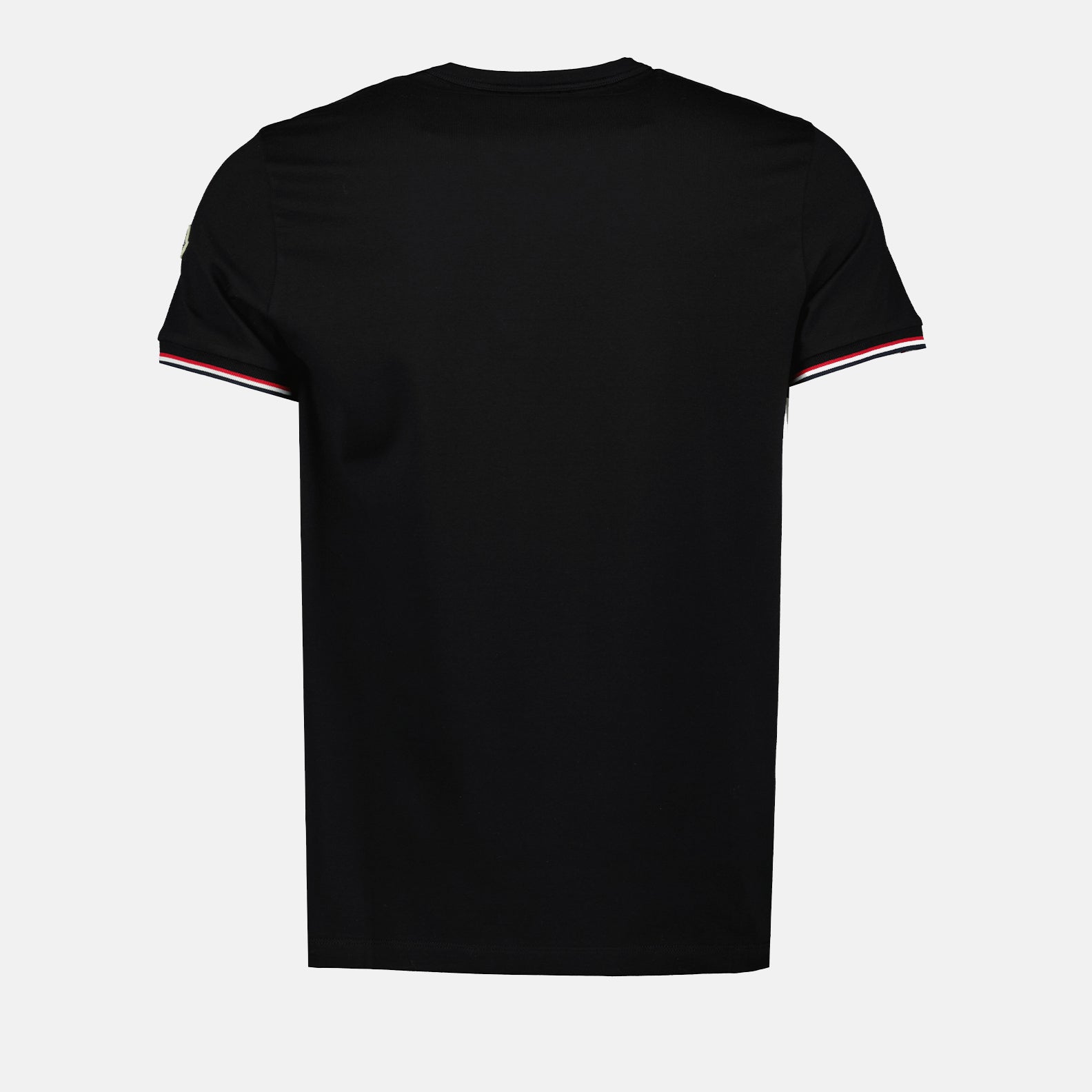 T-Shirts T-shirt à logo et liseré Moncler Schwarz Homme