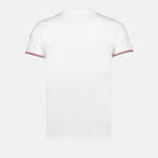 T-shirts Logo T-shirt with Trim Moncler White Man