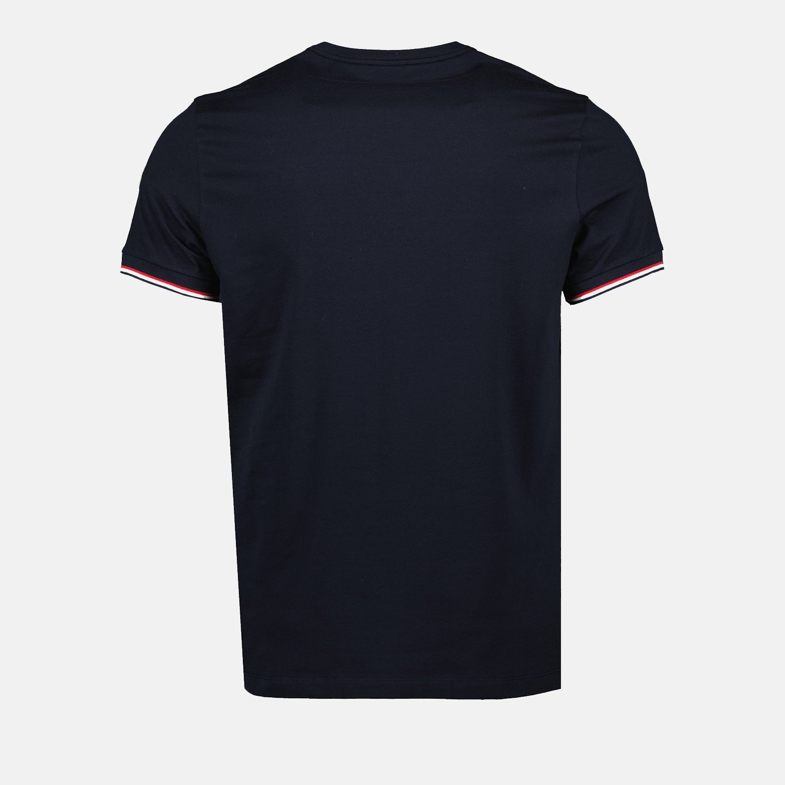 T-shirt T-shirt à logo et liseré Moncler Blu Homme
