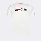 T-shirts Logo T-shirt Moncler White Man