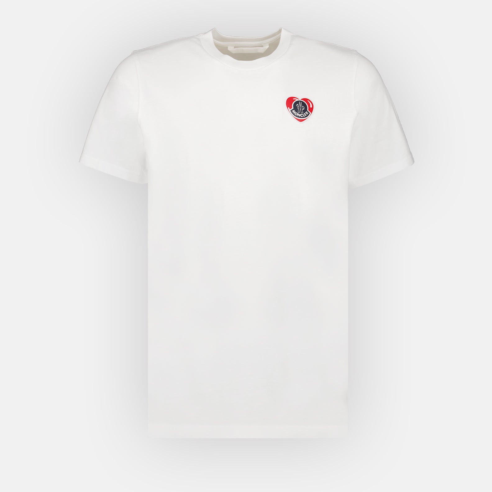 T-shirt T-shirt à logo coeur Moncler Bianco Homme