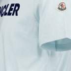 T-shirts Logo T-shirt Moncler Blue Man
