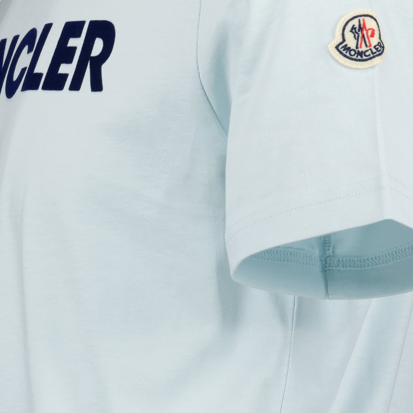 T-shirts Logo T-shirt Moncler Blue Man