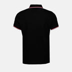 Polos Polo à logo et liseré Moncler Noir Homme