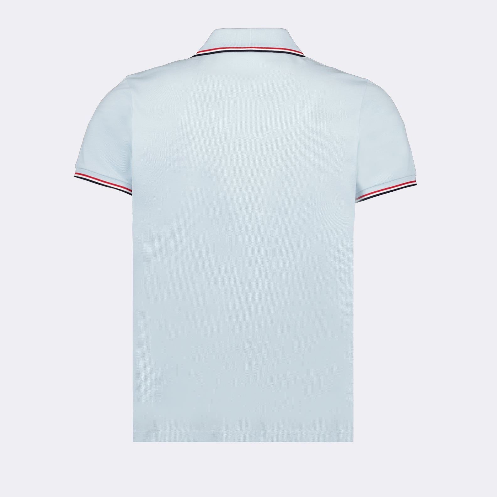 Polo shirts Polo shirt with logo and piping Moncler Blue Man
