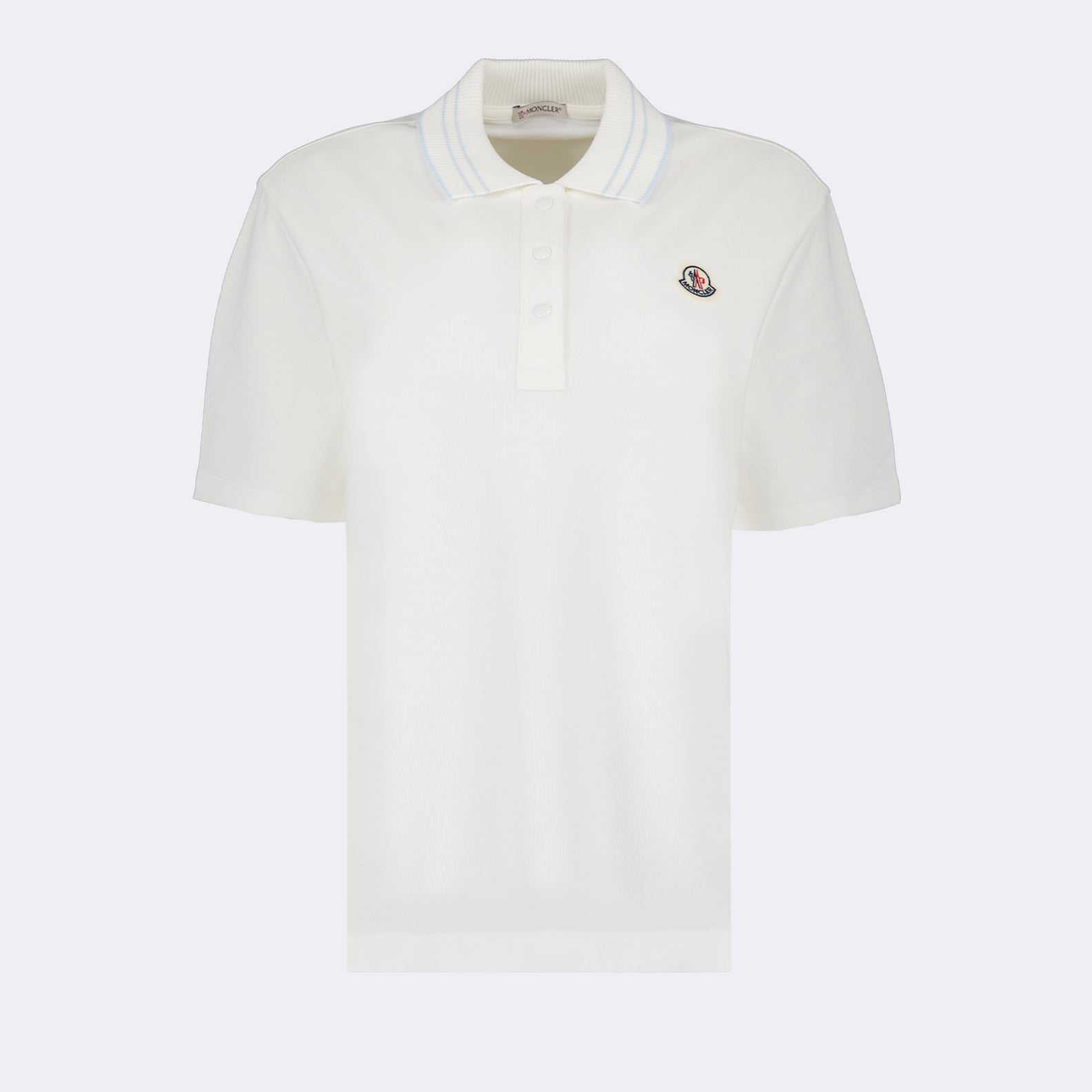 Poloshirts Logo Polo Moncler Weiß Femme