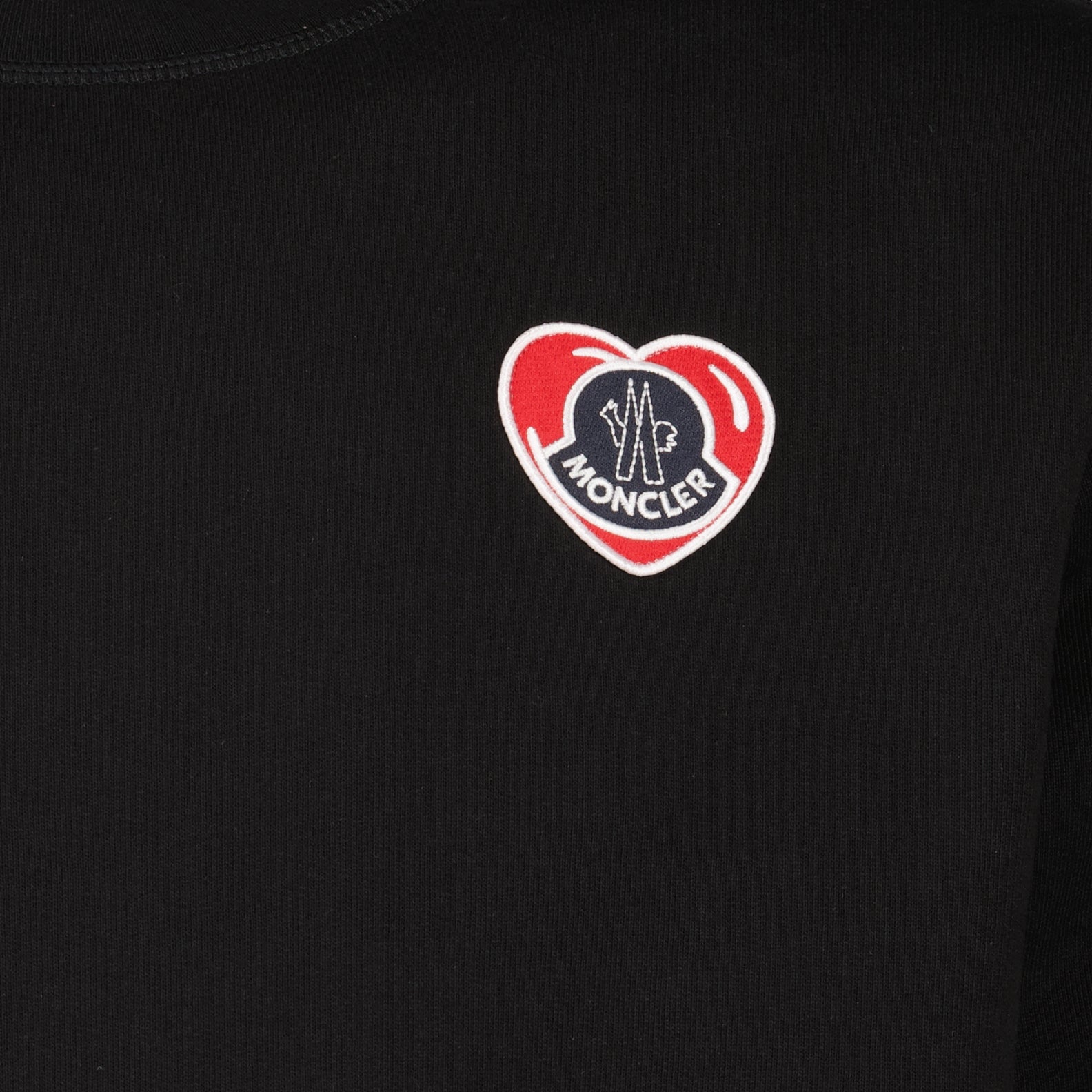 Sudaderas Sweatshirt à logo coeur Moncler Negro Homme