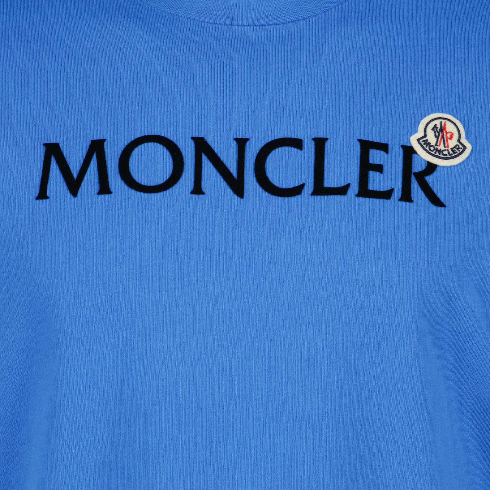 T-shirts T-shirt à logos Moncler Bleu Homme