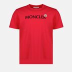 T-shirts Logo T-shirt Moncler Red Man