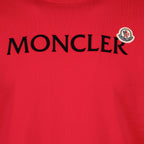T-shirts Logo T-shirt Moncler Red Man
