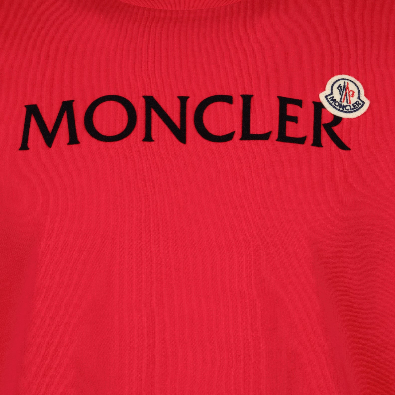 T-shirts Logo T-shirt Moncler Red Man