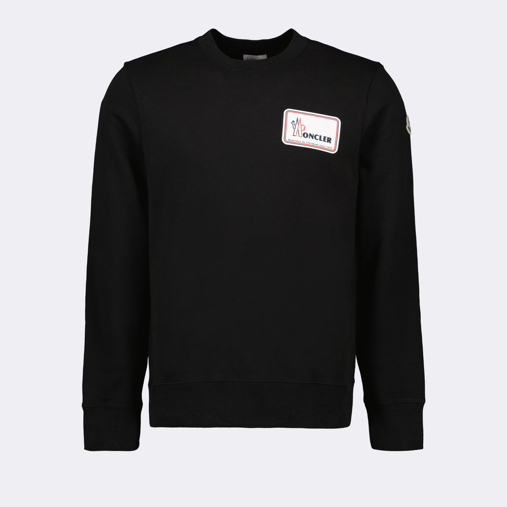 Sweatshirts Logo sweatshirt Moncler Black Man