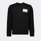 Sweatshirts Logo sweatshirt Moncler Black Man