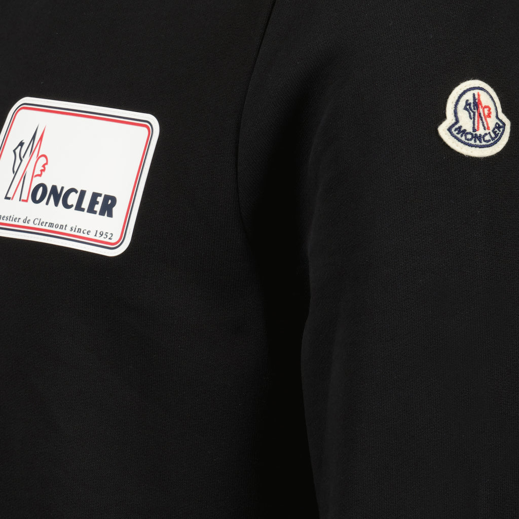 Sweatshirts Logo sweatshirt Moncler Black Man