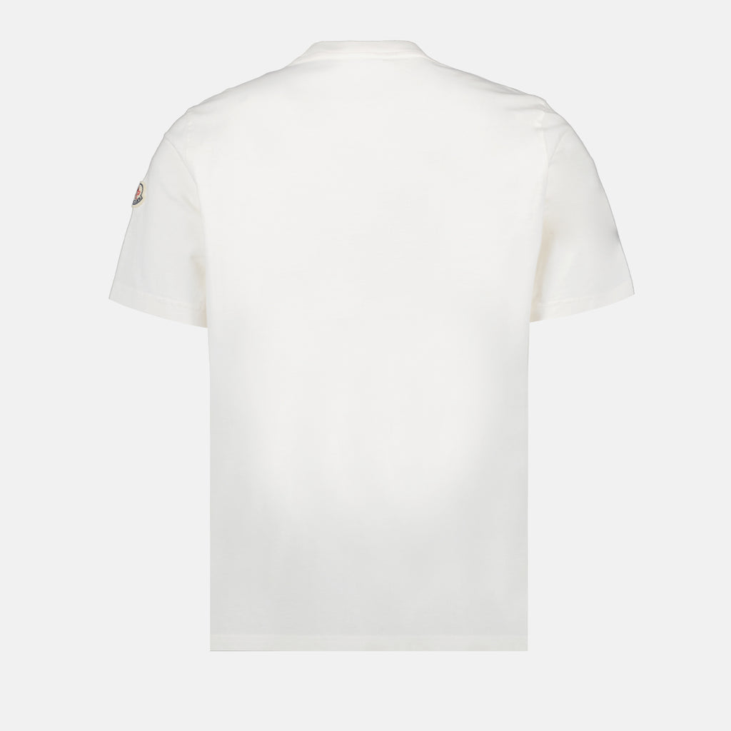 T-shirt T-shirt à logo Moncler Bianco Homme
