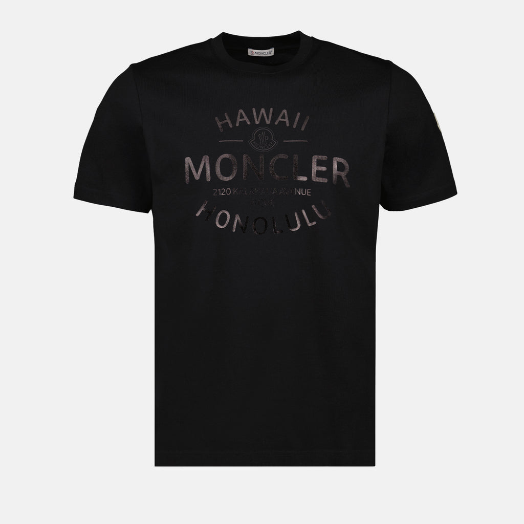 T-shirts Printed Logo T-shirt Moncler Black Man
