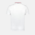Polo Polo con Bordo Moncler Bianco Homme