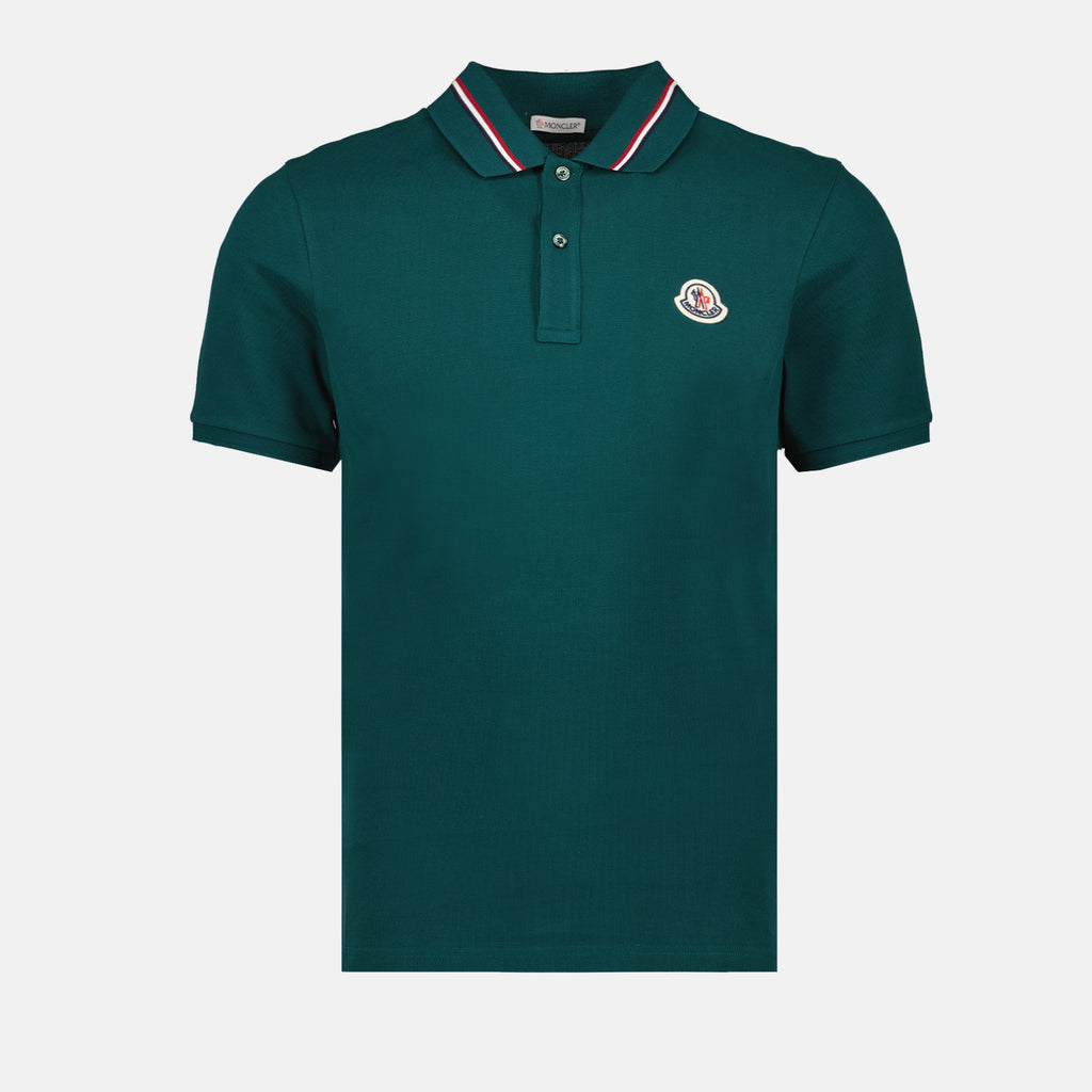 Polos Polo à liseré Moncler Verde Homme