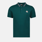 Polos Polo à liseré Moncler Verde Homme