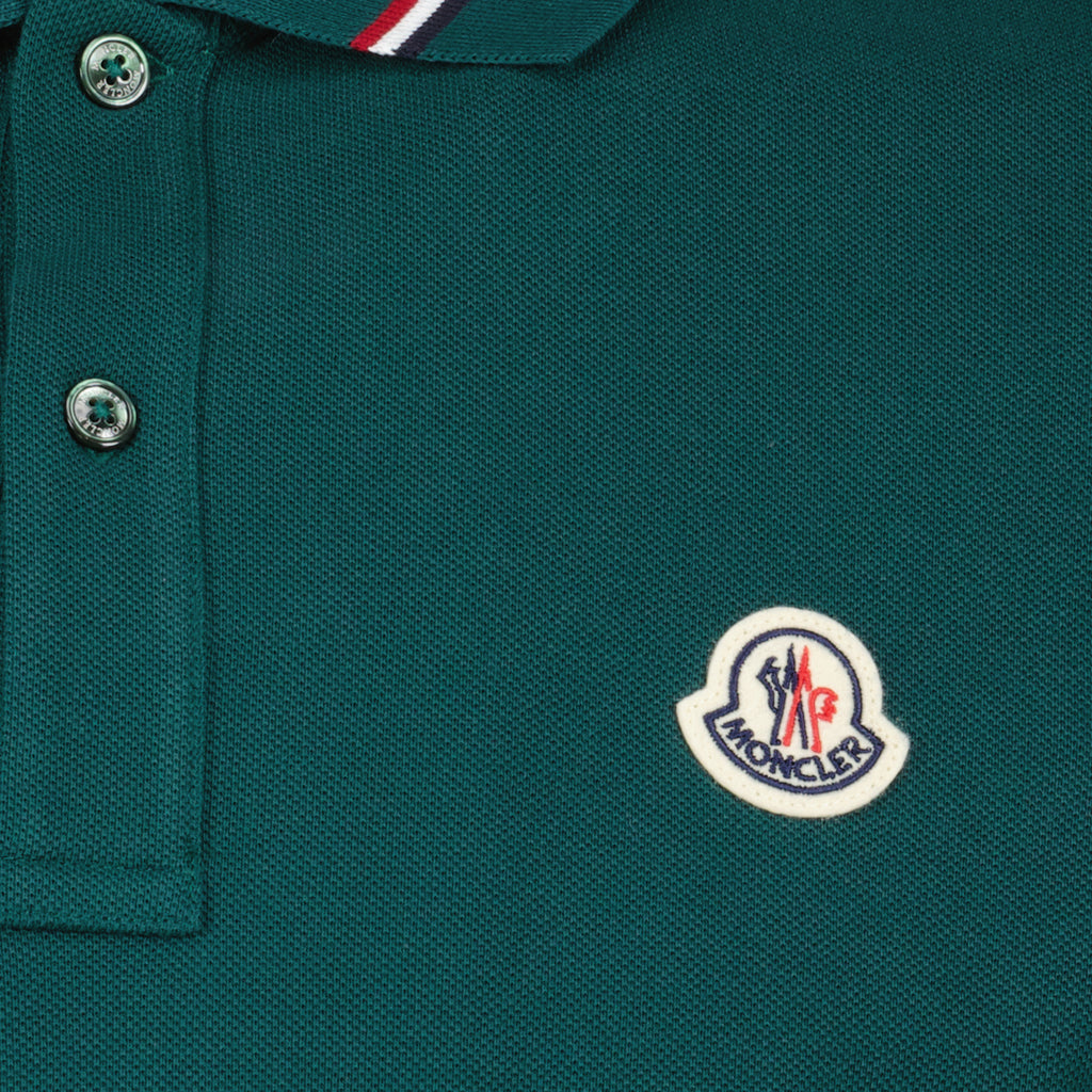 Polos Polo à liseré Moncler Verde Homme