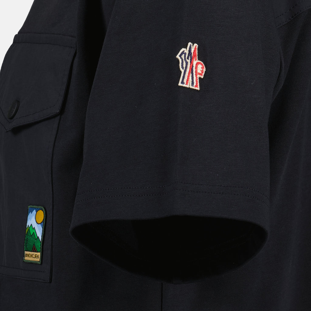 T-shirt T-shirt con tasca Moncler Grenoble Nero Homme