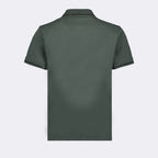 Polos Polo à logo et liseré Moncler Vert Homme