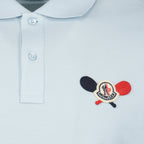 Polo shirts Snowshoe logo polo shirt Moncler Blue Man
