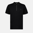 Polo shirts Zip polo shirt Moncler Black Man