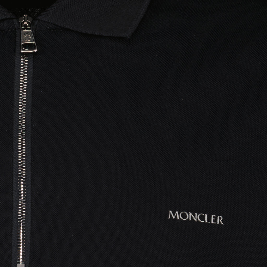 Polo shirts Zip polo shirt Moncler Black Man