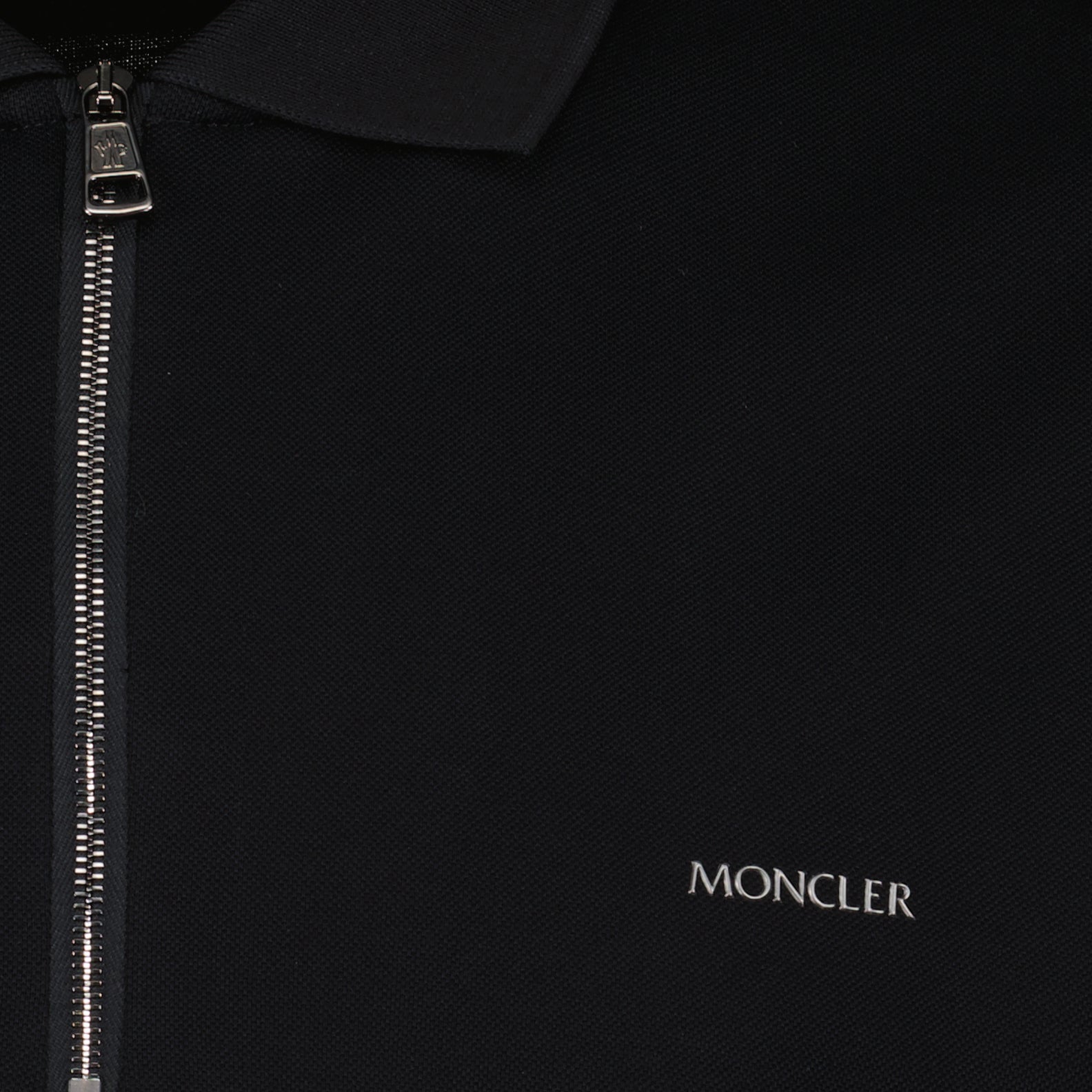 Polo shirts Zip polo shirt Moncler Black Man