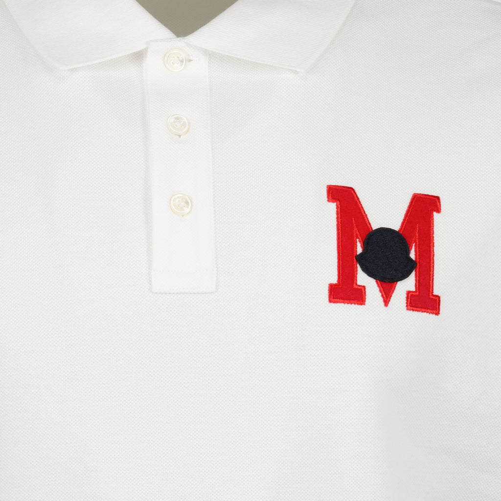 Polo shirts M logo polo shirt Moncler White Man