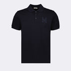 Polo shirts M logo polo shirt Moncler Blue Man