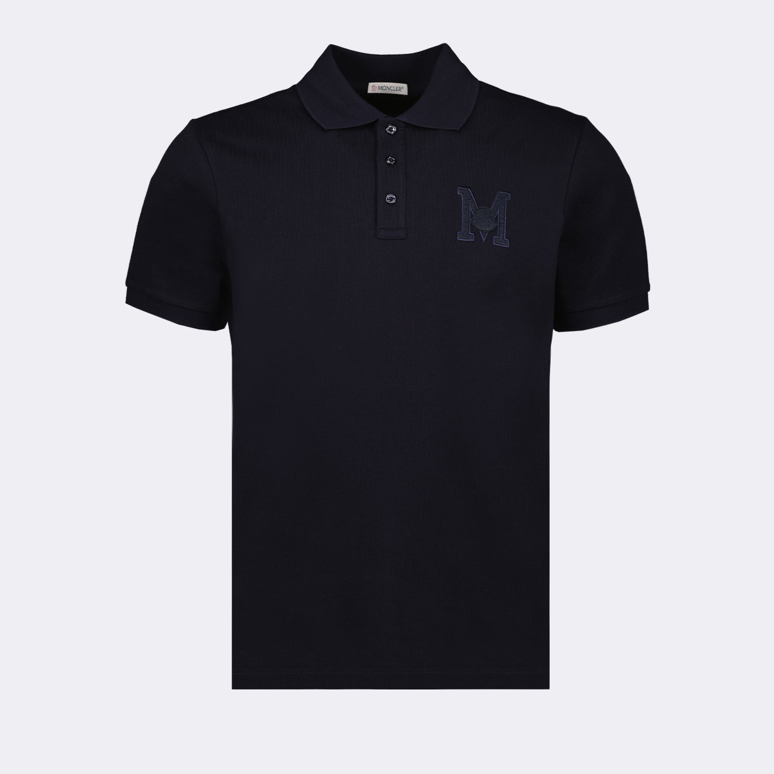 Polos Polo à logo M Moncler Bleu Homme