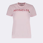 T-shirts Logo T-shirt Moncler Pink Women