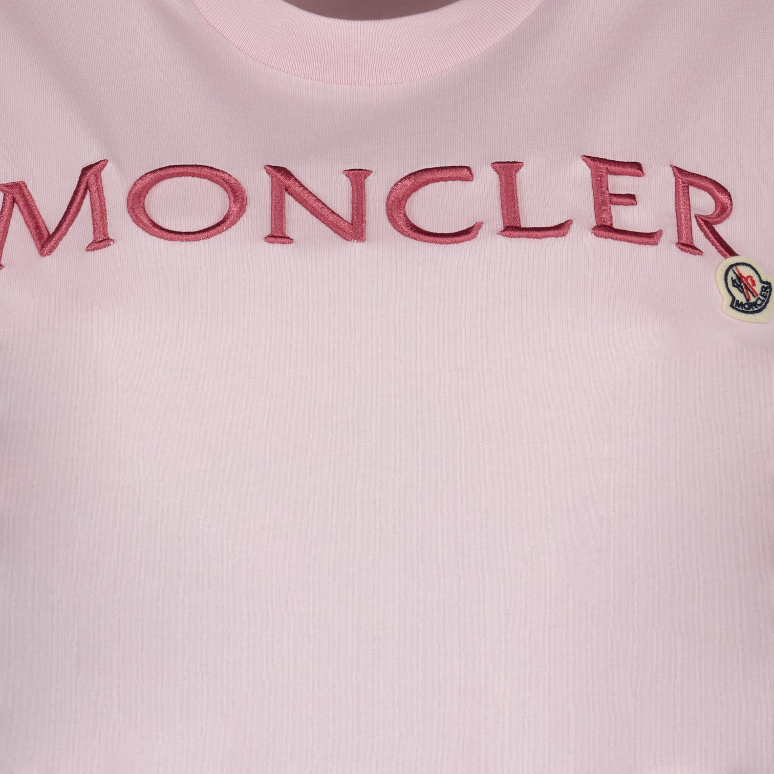 T-shirts Logo T-shirt Moncler Pink Women