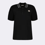 Polo shirts Logo polo shirt Moncler Black Women